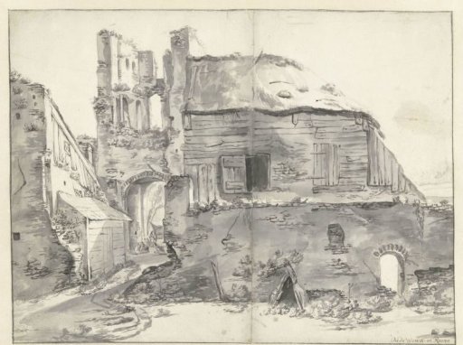 Dwelling Built into a Ruin