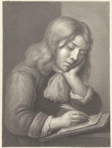 Boy writing