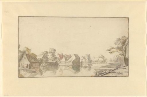 View of houses on a river