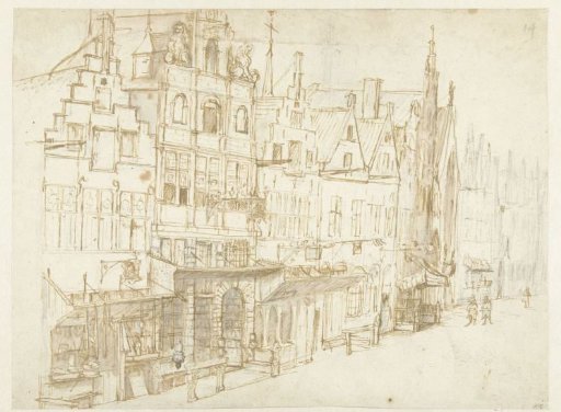 View of a row of houses in a city