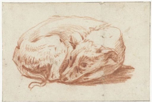 Recumbent dog