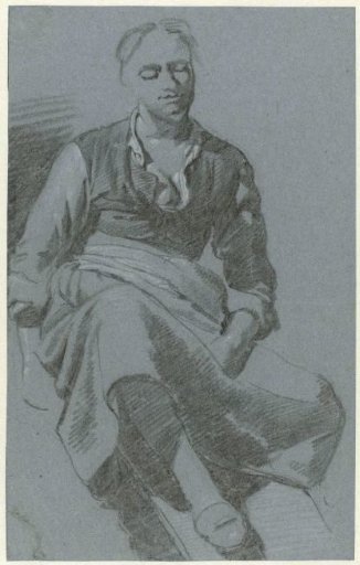 Seated Woman, her Left Hand in her Lap and her Right Leg Pulled Up