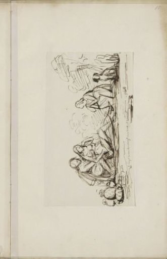 Landscape with a Kneeling Woman by a Couple