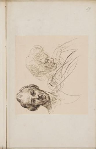 Man with an open mouth and a pensive man