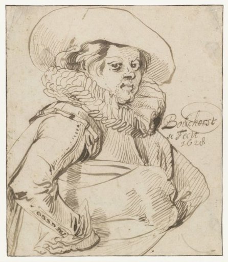 Young man, half-length, three-quarter view to the right (self-portrait?)