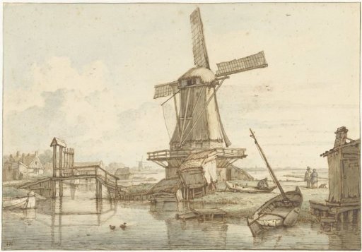 Landscape with a windmill