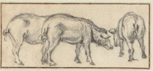 Three Standing Pigs