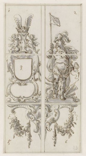 Design for a stained glass window in the Petruskerk in Sloterdijk