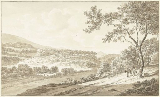 View of Palestrina, seen from the Villa Adriana