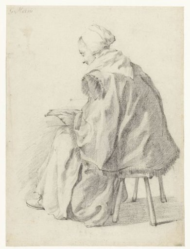 Seated Woman, Reading a Book