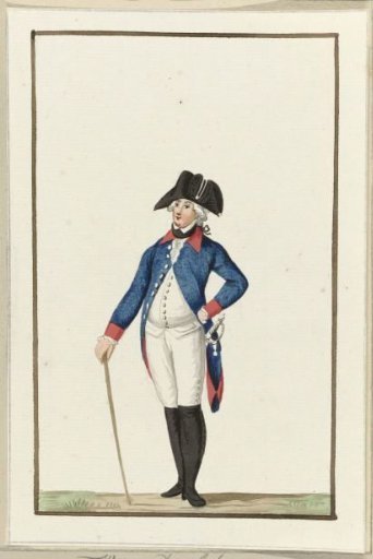 Uniform of the Amsterdam Waardgelders, ca. 1787