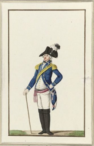 Uniform of the Amsterdam Cavalry, ca. 1787