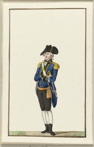 Uniform of the Amsterdam Artillery, ca. 1787