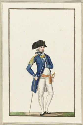 Uniform of the Amsterdam Civic Guard, ca. 1787