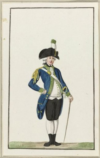 Uniform of the Haarlem Bombardiers, ca. 1787
