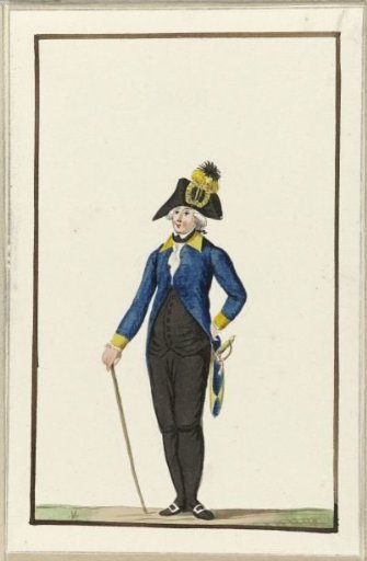 Uniform of the Civic Guard of Deventer, ca. 1787