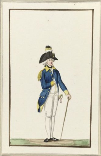 Uniform of the Shooting Society of Schiedam, ca. 1787