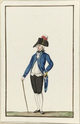 Uniform of the Civic Guard of Zaandijk, ca. 1787