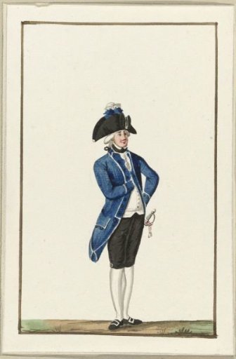 Uniform of the Civic Guard of Westzaandam, ca. 1787