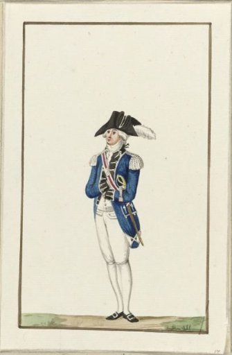 Uniform of the Utrecht defense system, ca. 1787