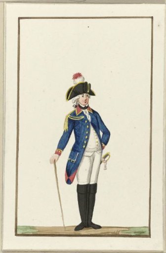 Uniform of the Utrecht artillery, ca. 1787