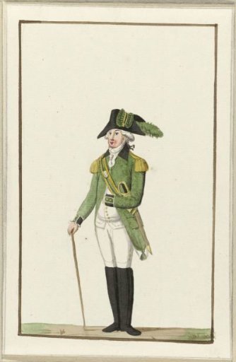 Uniform of the Utrecht sharpshooters, ca. 1787