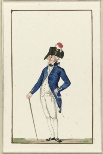 Uniform of the Gouda drill society, ca. 1787