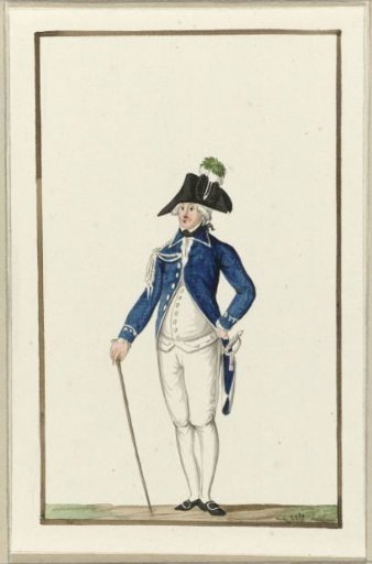 Uniform of the Rotterdam militia, ca. 1787