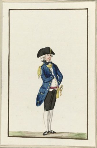 Uniform of the 's-Gravenhage militia, ca. 1787