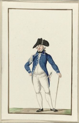 Uniform of the Leiden militia, ca. 1787