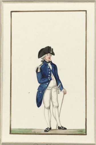 Uniform of the Delft militia, ca. 1787