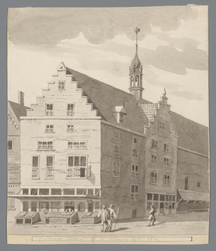 View of the St. Jacob's Tower in Amsterdam