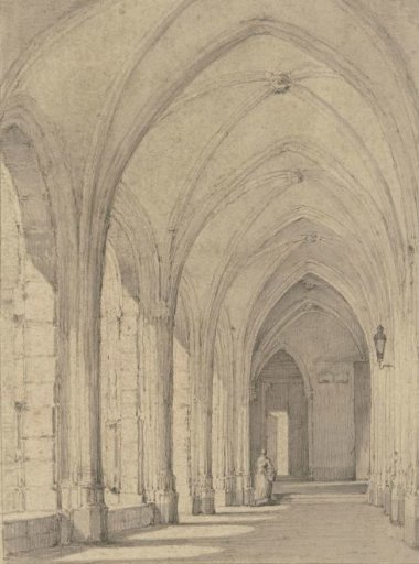 Cloister walk near the Domkerk in Utrecht