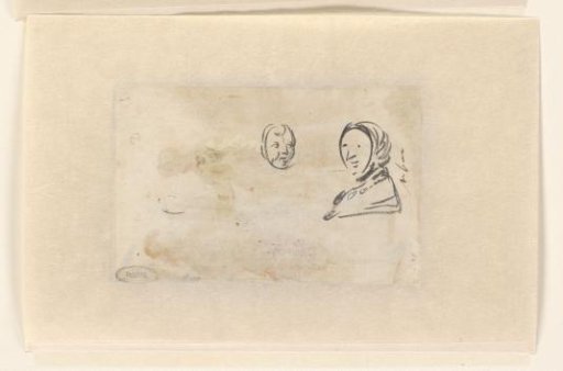 Two sketches of heads