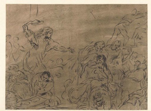 Christ drives out the merchants