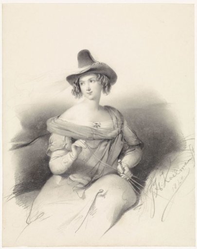 Lady seated on horseback