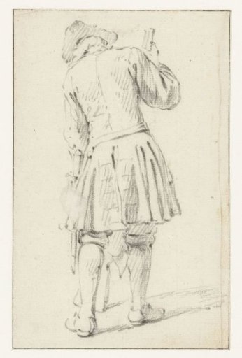 Standing Soldier with a Rifle, Seen from Behind