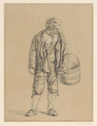 Peasant with a Pipe in His Mouth and a Bucket in His Hand