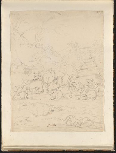 Shepherds with Cows