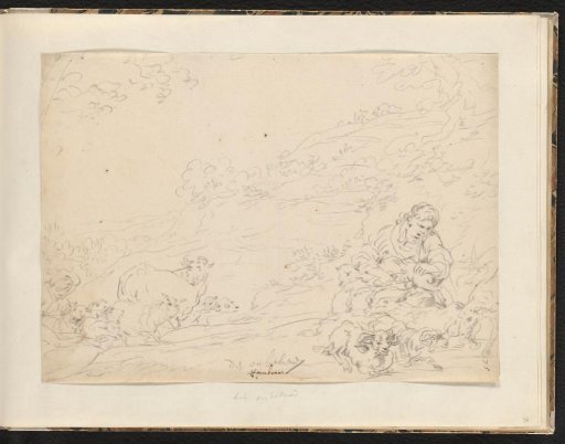 Landscape with a Shearwoman