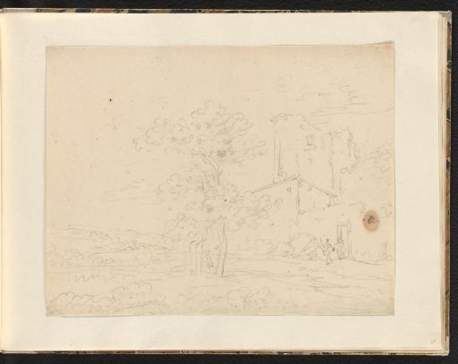 Landscape with building