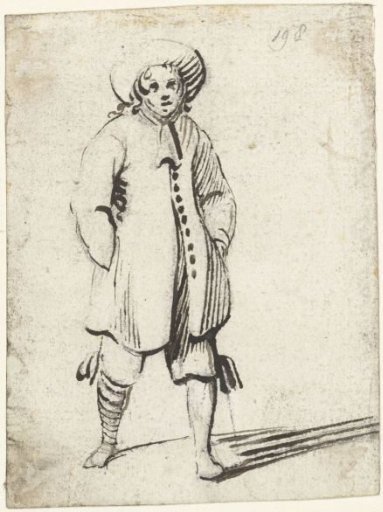 Young man in a vest, seen from the front
