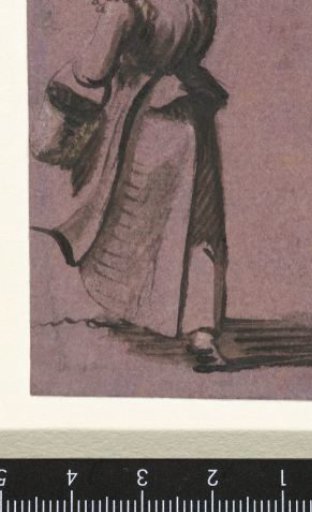 Woman Walking to the Left, Seen from Behind