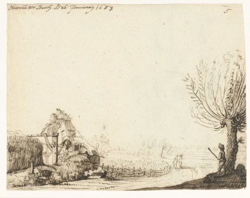 Landscape with a ruined building