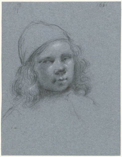 Self-Portrait of Moses ter Borch with a Cap, Facing Right