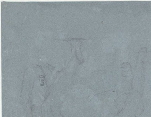 Sketch of the lower half of the sculpture Samson and the Philistines