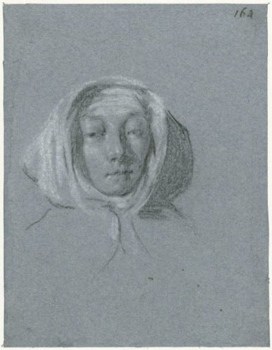 Head of a Woman with a Headscarf, Looking Forward