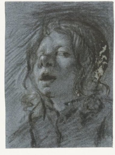 Self-Portrait with Parted Lips
