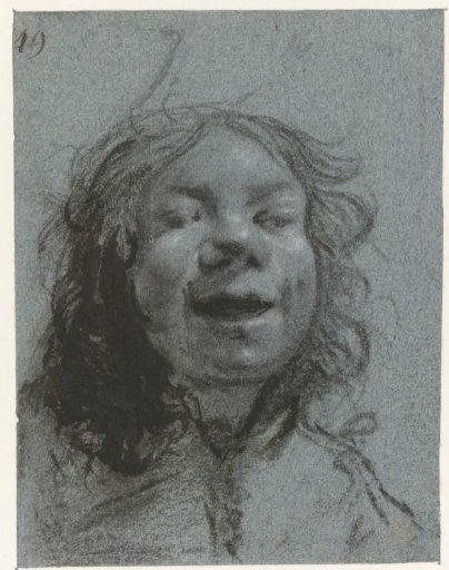 Laughing Self-Portrait, Frontal View