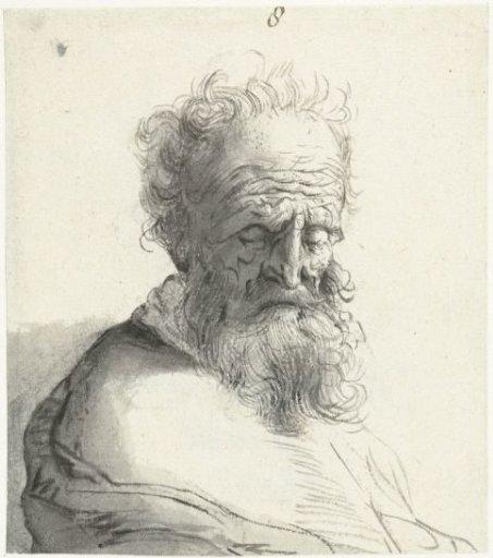 Head of an old man